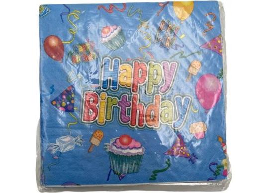 Servetele de masa 20b 33*33cm Happy Birthday ML3516
