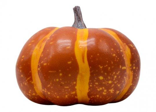 Leguma dovlecel decorativ oranj cu dungi 14x10cm 8414PL