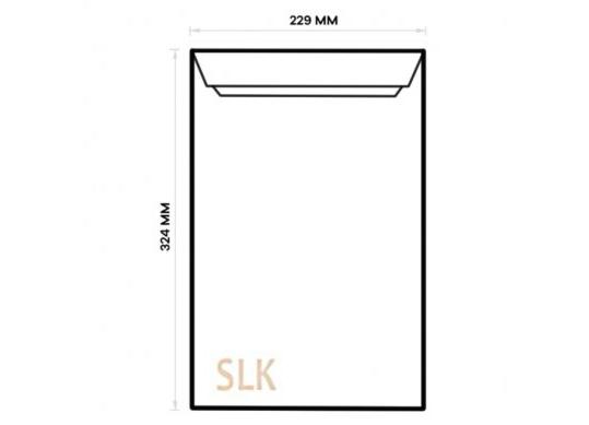 Plic C4 229x324mm alb/banda siliconica OL4040