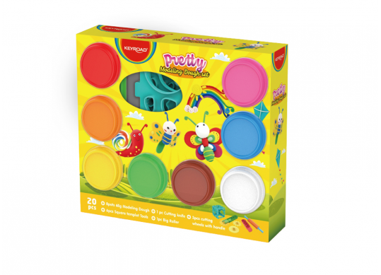 Plastilina Keyroad 8culori*65gr+12instrumente KR972269