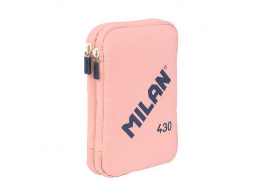 Penar Milan 2 fermoare cu rechizite, 430 roz 081276SNCP