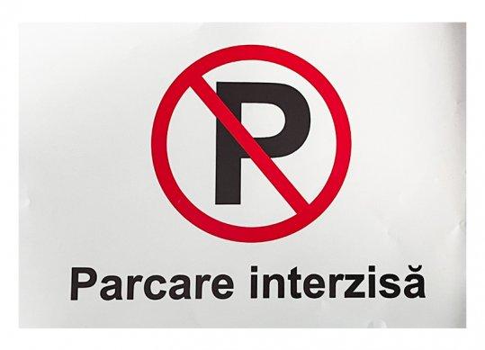 Eticheta info Parcare interzisa21x30 BX000013