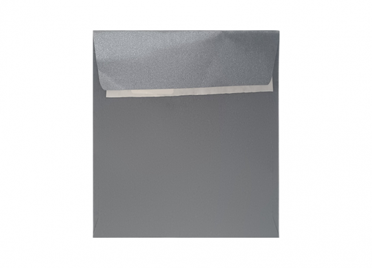 Plic 140x140mm/120gr patrat (Argintiu/banda siliconica) PC1414Ar