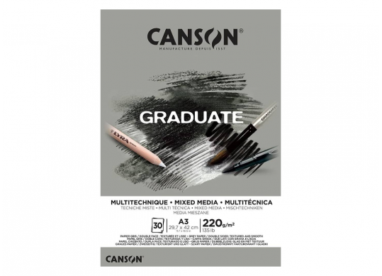 Hirtie bloc Cangrad mix Media 30 foi A3 220 gr C400110372