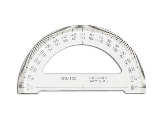 Raportor plastic Koh-i-Noor 180/10cm (transparent) KH746168