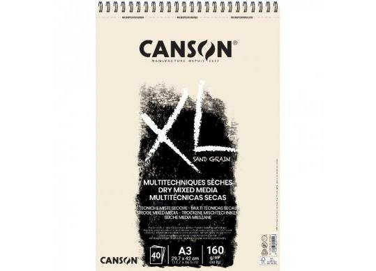 Hirtie bloc cu spira CanXL Sand Grain Nat 40 foi A3 160gr C400110394