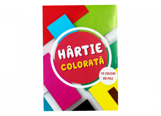 Hirtie color A4 20foi (10cul) C000742