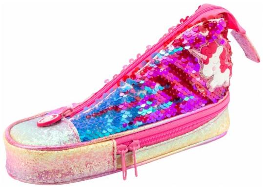 Penar 2 fermoare Unicorn ( forma papuc) 5987Pink