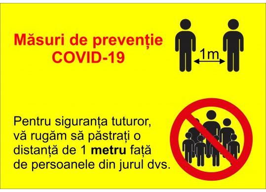 Eticheta info Masuri de preventie COVID-19, 21X30cm laminat) BX000007