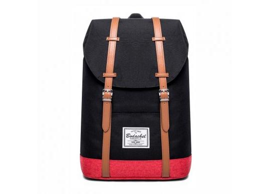 Ghiozdan Bodachel 15.6 oxford Negru+rosu 09-02