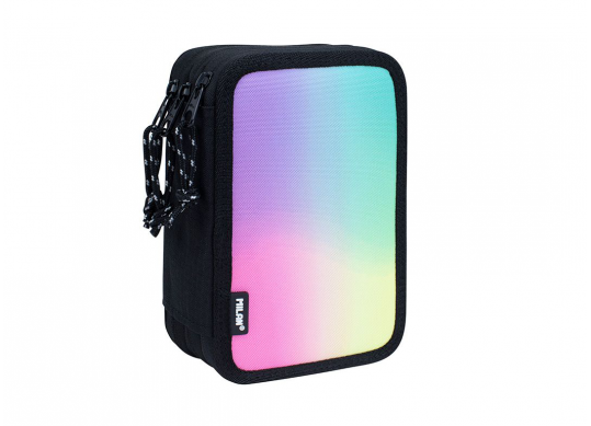 Penar Milan 3 fermoare cu rechizite Sunset negru 081364SNK1
