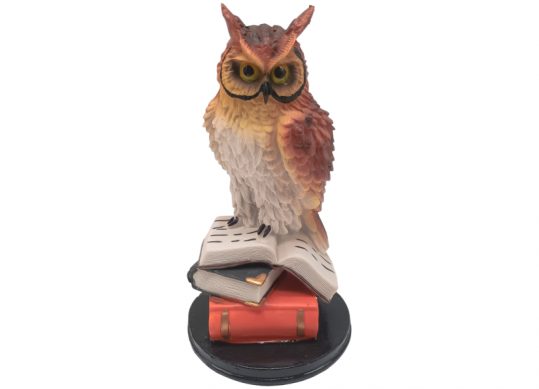 Suvenir plastic bufnita pe carti 243454