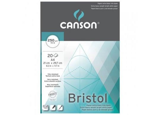 Hirtie bloc Canbrist 20 foi A4 250gr C200457120