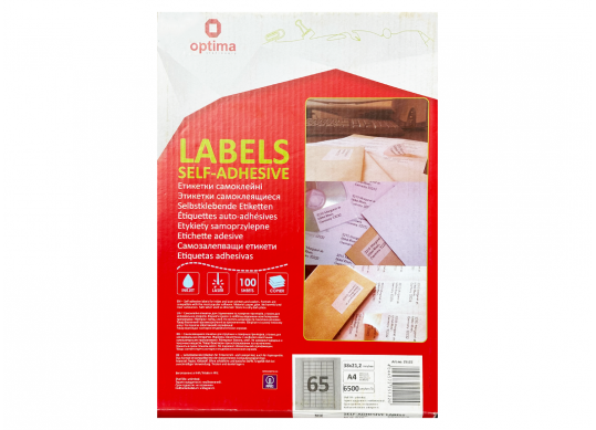 Etichete autoadezive 65buc 38*21.2mm O25122