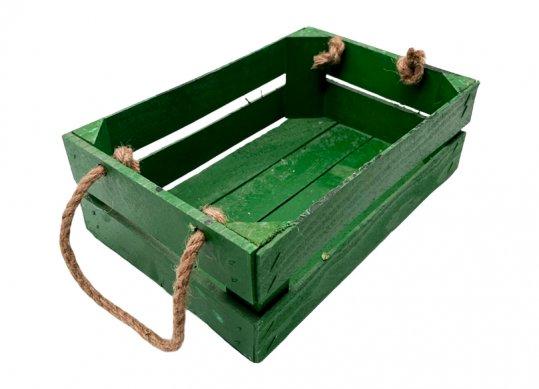 Ladita lemn 20*30*10 verde (torti funie) ELVT20*30*10