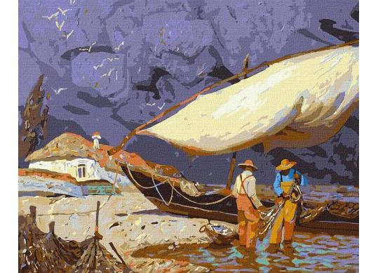 Tablou (40*50/cifre) Pescari KNO2611