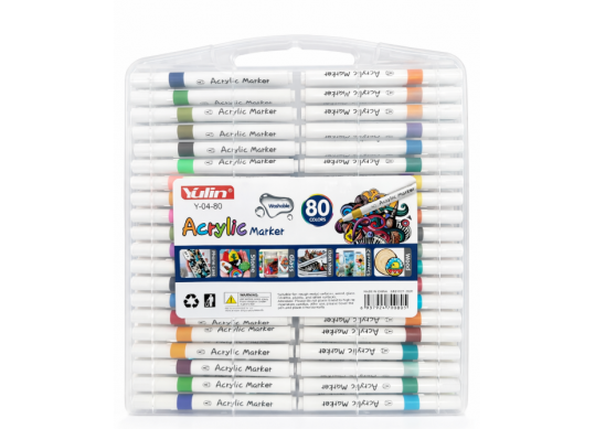 Marker Acrylic 80cul ML15-7 (cutie plastic) Washable Y-04-80