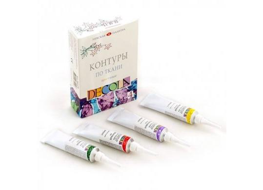 Contur acril texti SET coloratel Decola 4*18ml 5441379