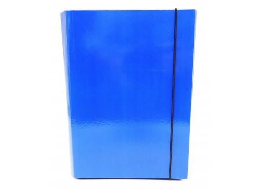 Mapa cu elastic Elegant A5 (carton/albastra) EL30727-02
