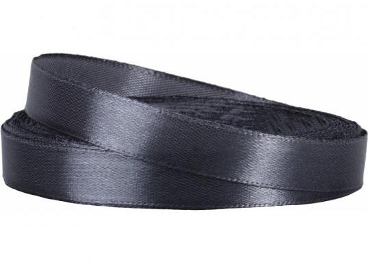 Panglica decorativa atlas 1.2cm/22m Gri MX62174-3