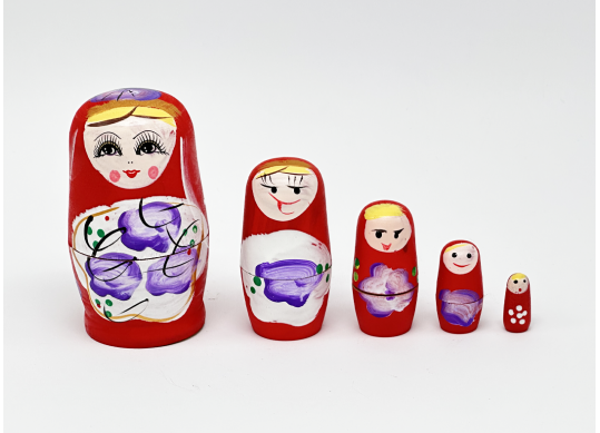Suvenir MATRIOSKA (LEMN) 5pcs (251-1) DC251-1