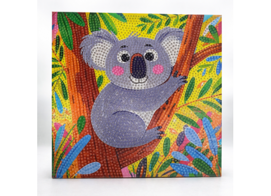 Tablou cu DIAMANTE 20x20 Ursul Koala (ML19-3/25-4) MKX17358