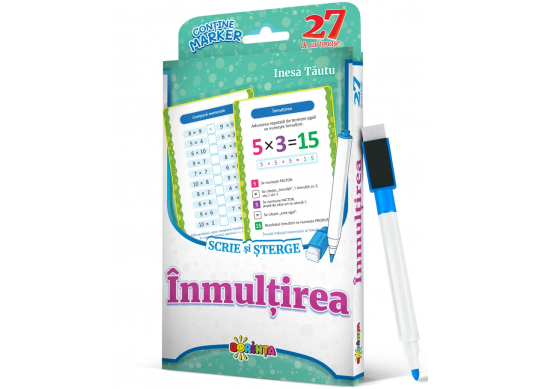 27 de cartonase.Scrie si sterge.Inmultirea PD2372