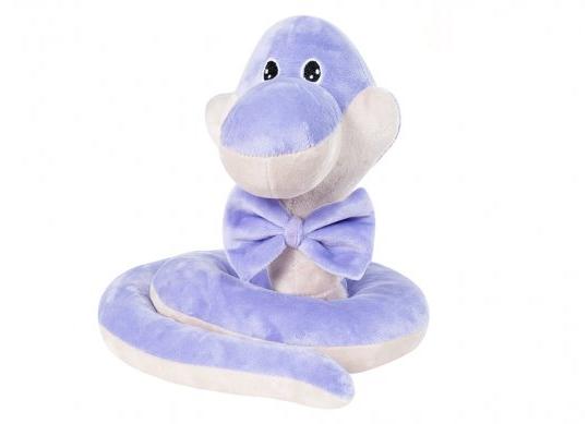 Jucarie moale Sarpe violet cu funda h-30cm ST8310