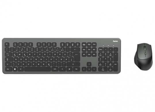 Keyboard + mouse Wirelles Hama KMW-700, silver/white R1182676