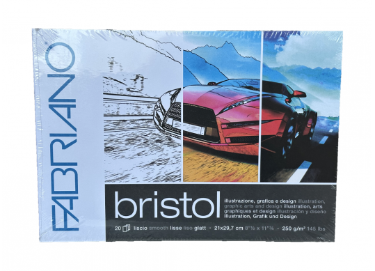 Hirtie bloc A4 desen Bristol 250g 20foi 19002129