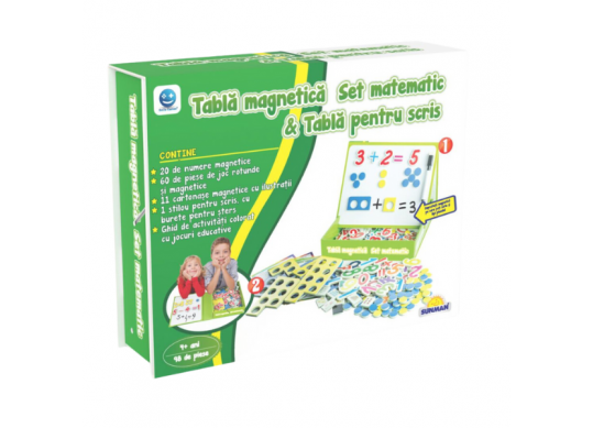 Joc educativ-Set matematic cu tabla pentru scris! (ro) S00007927