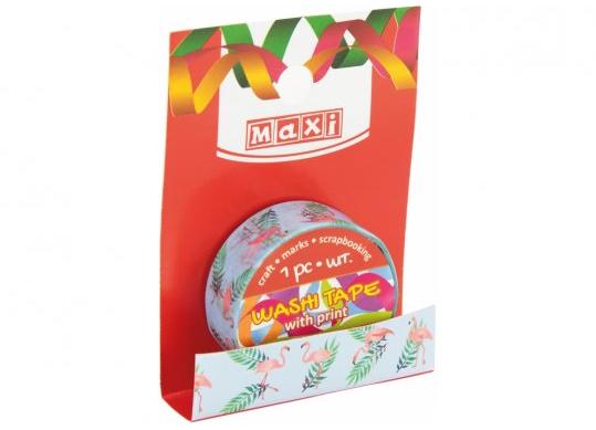 Banda decorativa cu imprimeu 15mm x 2m Flamingo MX61996