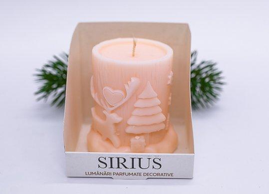 Lumanare parfumata tub de Craciun 7.5*7cm NY012