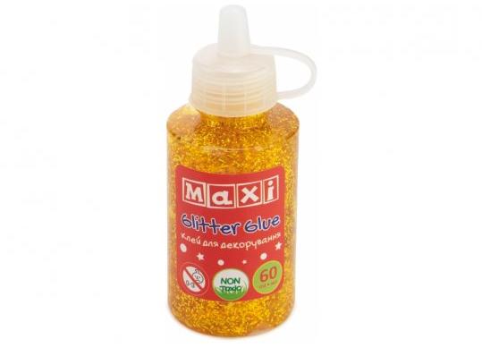 Lipici decor cu confetti Maxi tub 60ml.auriu MX61745
