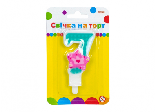 Lumanare-Cifra 7 Maxi Princess 7.62cm MX622050-7