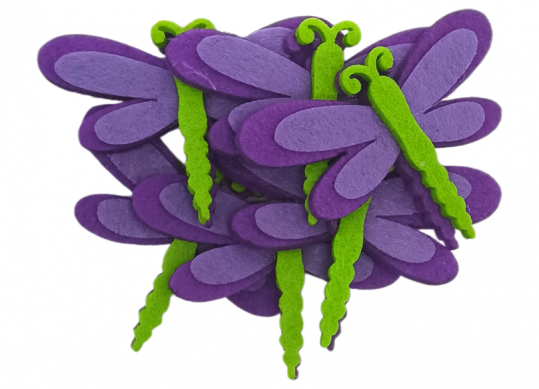 Accesorii Craft Fetru Libelule mov 218386