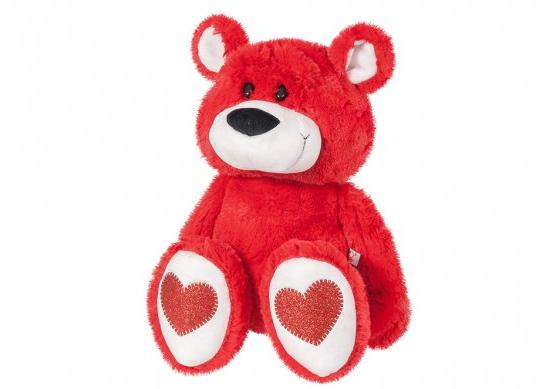 Jucarie moale Ursulet Andrusa bordo h-45cm ST9430