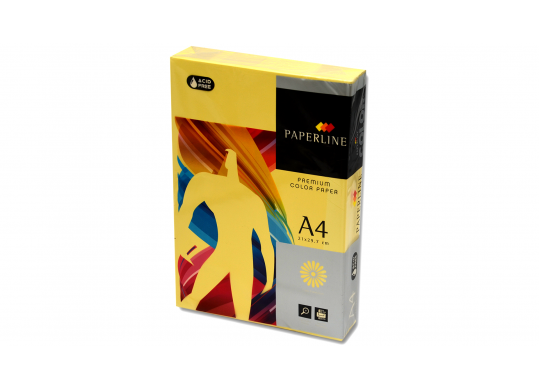 Hirtie color PAPERLINE A4 80gr 500foi Yellow IT160-80