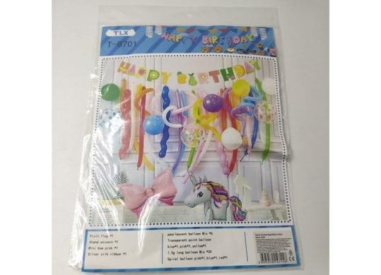 Baloane Happy Birthday cu Unicorn 41394