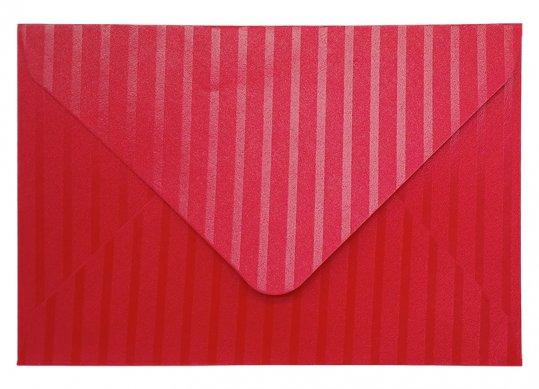 Plic C6 12x18cm 5buc Rosu plastificat dungat ML48-6 216849