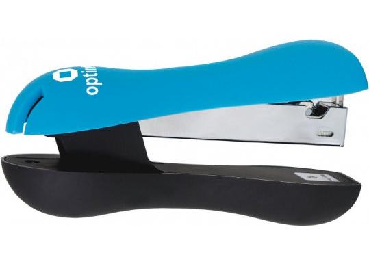 Capsator Optima Nr.24/6, 26/6 Soft Touch Albastru deschis  (20foi/metalic) O40276-11