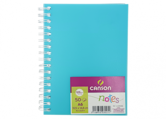 Sketchbook A6 Canson 50 foi 120gr cu spira C200003025