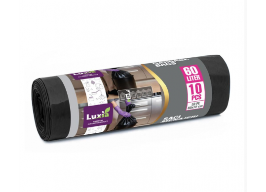 Saci p/u gunoi 60l/10buc Luxia LUX-4009
