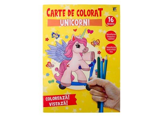 Carte coloram A4 CP Unicorni C003996