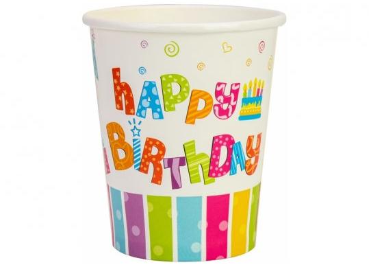 Pahar din hirtie MAXI Happy Birthday 6 buc 270gr MX440100