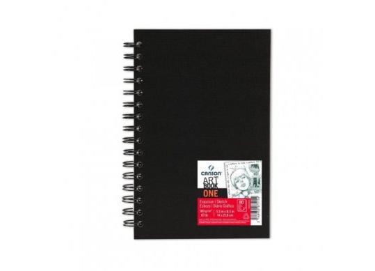 Sketchbook 14*21.6cm Canson One 80 foi 100gr cu spira C400039211
