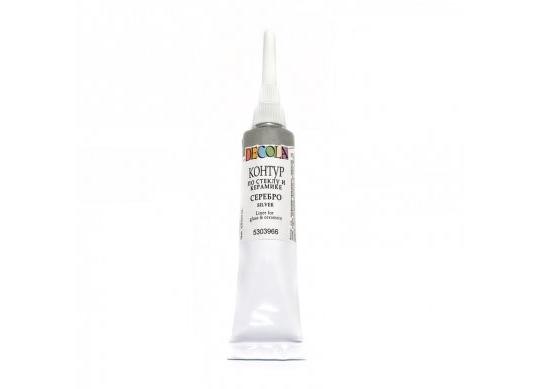 Contur acril sticla/ceramica Argint Decola 18 ml 5303966