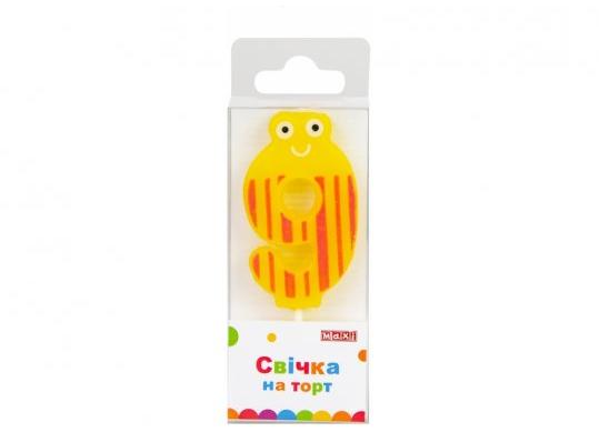 Lumanare-Cifra 9 Maxi color 4.5cm MX622053-9