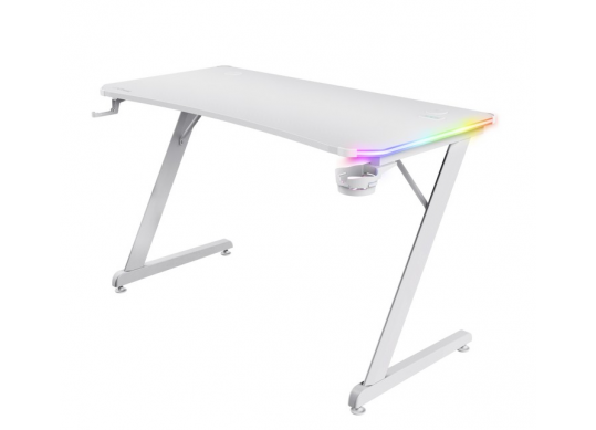 Masa Gaming RGB Trust GXT 709W LUMINUS, White TR_25328