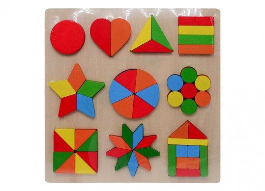 Jucarie logica din lemn figuri geometrice 2371212